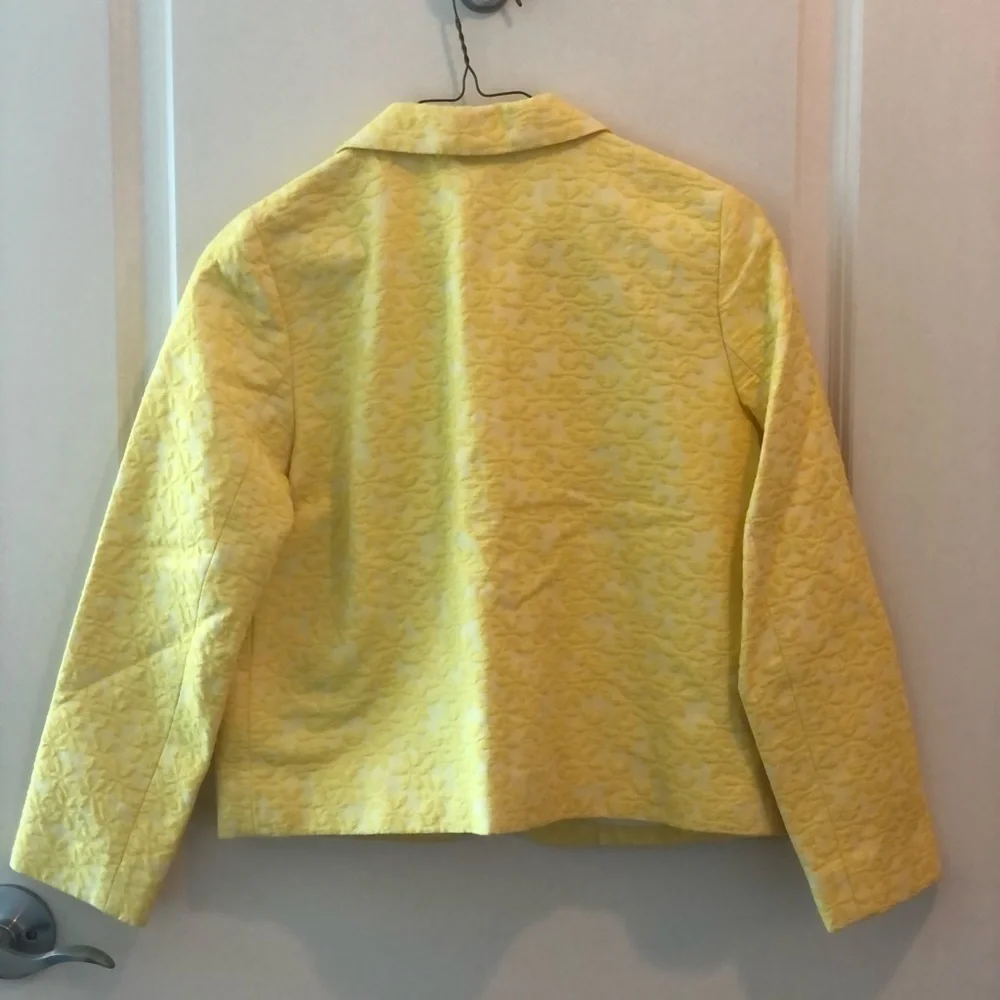 Bonpoint Yelow Jaquared Skirt and Matching Jacket